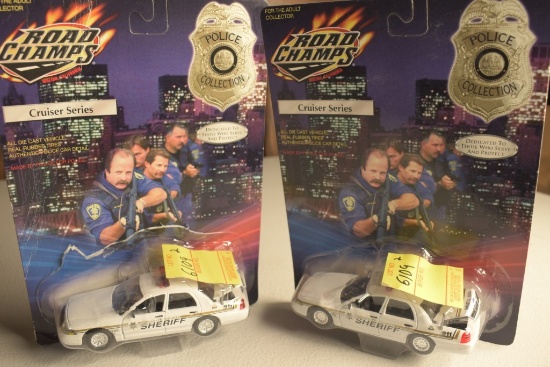 2 Road Champs 1:43 Scale Ulster County Sheriff Cars
