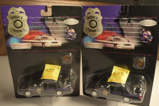 2 Road Champs 1:43 Scale Mississippi Highway Patrol Cars