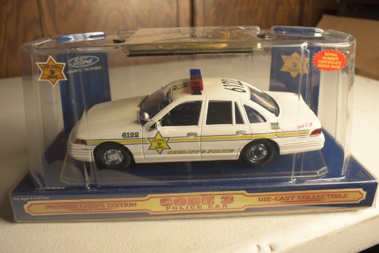 Code 3 1:24 Scale Cook County Sheriff Police car Replica