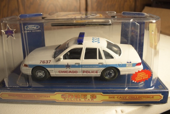 Code 3 1:24 Scale Chicago Police Car Replica