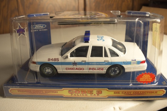 Code 3 1:24 Scale Chicago Police Car Replica