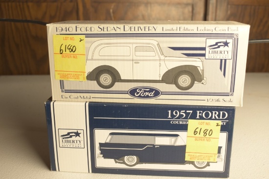 2 Liberty Classics by Spec Cast 1:25 Scale Car Banks