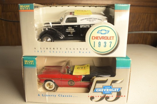 2 Liberty Classics by Spec Cast 1:25 Scale Car Banks