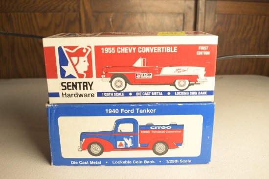 2 Liberty Classics by Spec Cast 1:25 Scale Car Banks