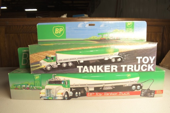 BP Wired remote Controlled Tanker Truck and BP Toy Tanker Truck