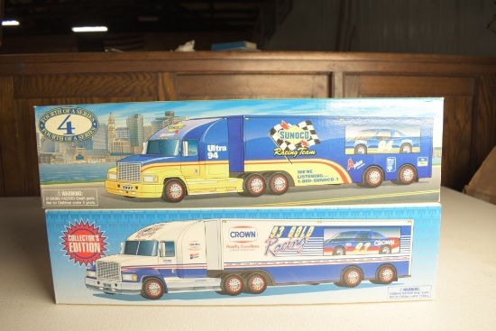 1997 Sunoco Raving Team Truck and Crown Race Car Carrier