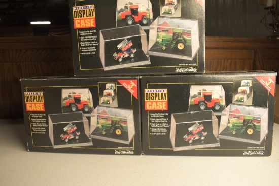 3 Sets of ERTL Prestige Display Cases