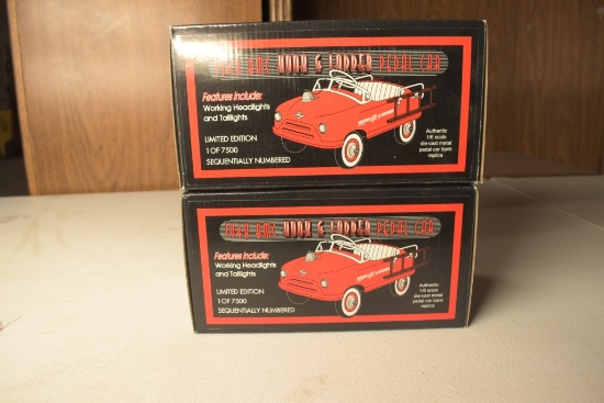2 1948 BMC Hook And Ladder Pedal Car Banks