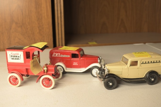 3 ERTL 1:25 Scale Car Replicas