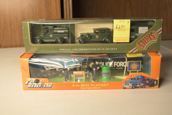 1939 Lledo British Army Collection Car Set  and Pro Engine Police Force Set