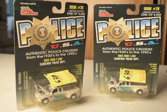 2 Racing Champions Model Police Cars