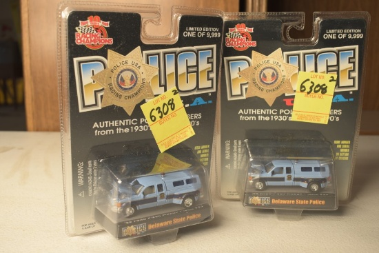 2 Racing Champions Model Police Cars