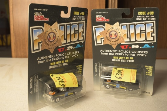 2 Racing Champions Model Police Cars