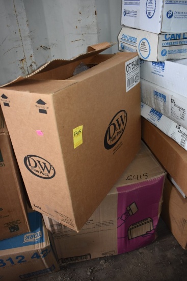 Box of 4oz Black Containers, Box of Napkins