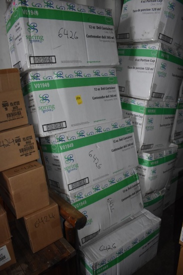 5 Boxes of Spring Grove 12oz Deli Containers