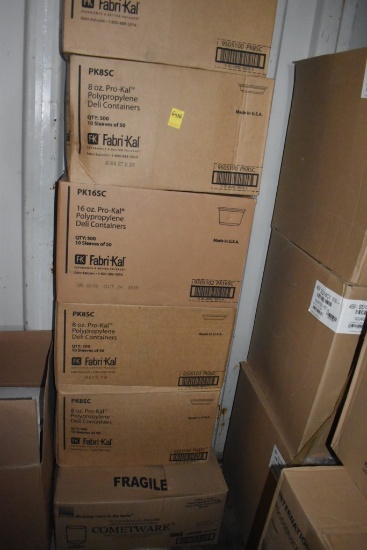 6 Boxes of Food Containers