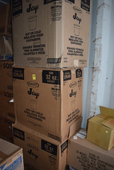 3 Boxes of Dart J Cup 32oz Cups