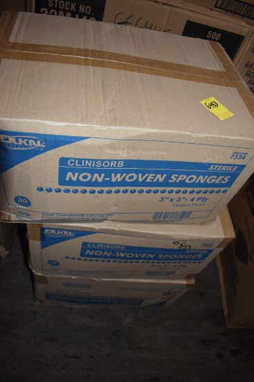 3 Boxes of Dukal Non Woven Sponges
