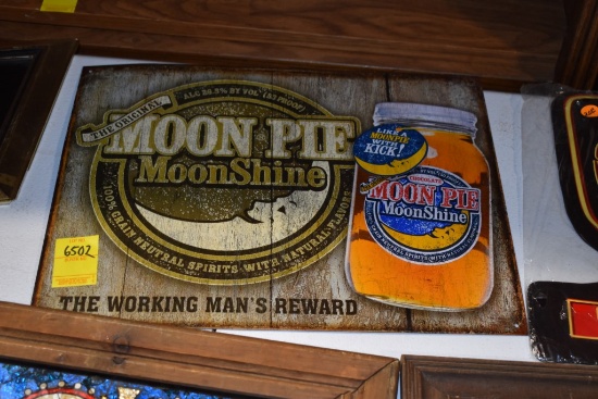 Moon Pie Moon Shine Metal Sign
