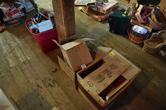 2 Boxes of Books and Tote of Misc Items