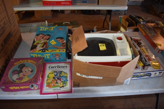 Group of Vintage Toys and Games