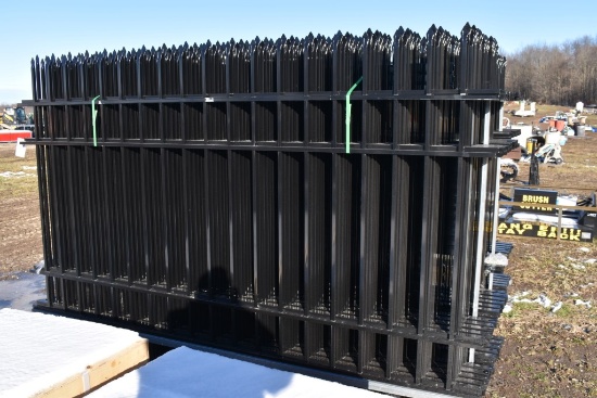 Diggit 22 Piece 10' Wrought Iron Fence Set