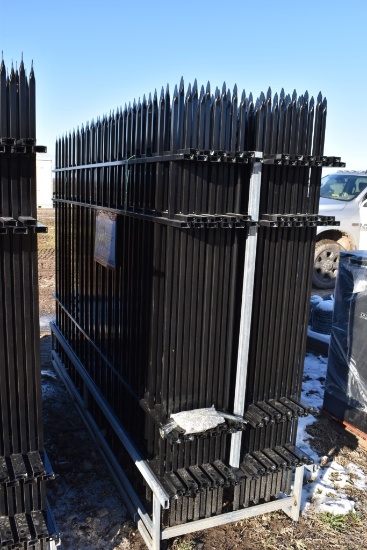 Diggit 22 Piece 10' Wrought Iron Fence Set