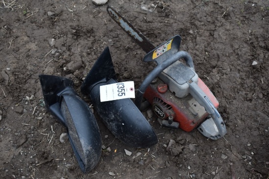 Homelite Chainsaw and Car Mirrors