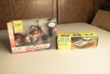 Master Bike Motorcycle and Volvo State Trooper Windup Car