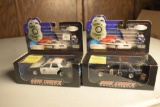 2 Road Champs 1:43 Scale State Trooper Car Replicas