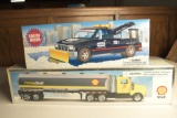 Shell Tanker Truck and Crown Tow Truck