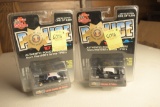 2 Racing Champions '70 Buick Lorain and '57 Chevy Chicago Il Police Cars