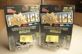 2 Racing Champions '96 Dodge Ram Honolulu Harbor Police Trucks