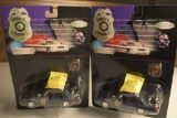 2 Road Champs 1:43 Scale Mississippi Highway Patrol Cars