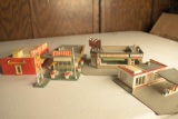 4 Model Train HO Scale Buildings