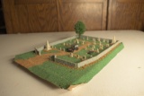 Model Train HO Scale Homemade Cemetery