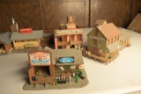 4 Model Train HO Scale Buildings
