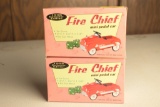 2 1996 Fire Chief Mini Pedal Car Replicas