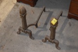 Pair of Brass Andirons