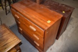 Wooden 3 Drawer Dresser with Mirror