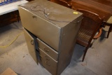 Metal 3 Drawer Cabinet with Down Front and One Door