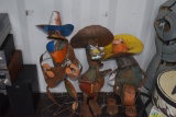 3 Folk Singing Metal Sculpture