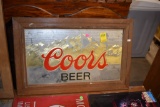 Coors Wood Frame Mirror Sign
