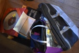 Group of Misc items, Christmas Clock, Box of Toys and Dolls,