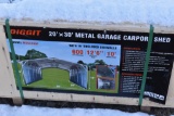 Diggit 20' x 30' Metal Garage Carport Shed