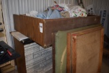 Wooden Bar with Back rack for Bottles