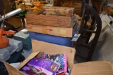 Box of Pirate Costumes and Glass Display