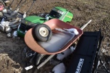 Metal Wheel Barrow with Extra Tire