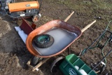 Metal Wheel Barrow with Extra Tire