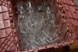 Tote of Drinking Glasses and Mason Jar Glasses